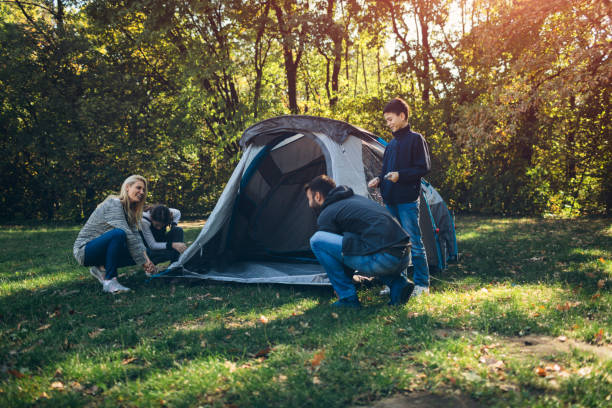 istock Family camping together 868400160