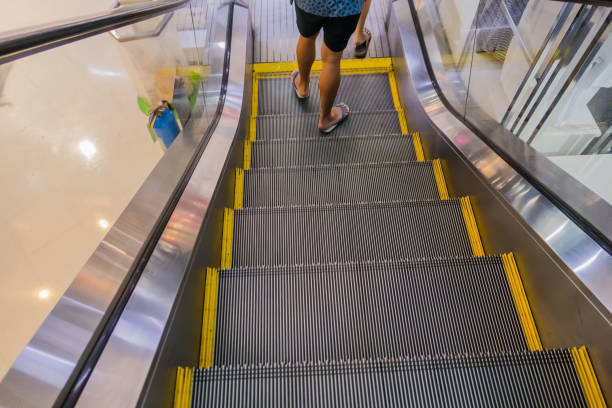 istock The modern Escalators Building interior  in shopping mall 868400498