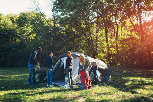 istock Family camping together 868401202