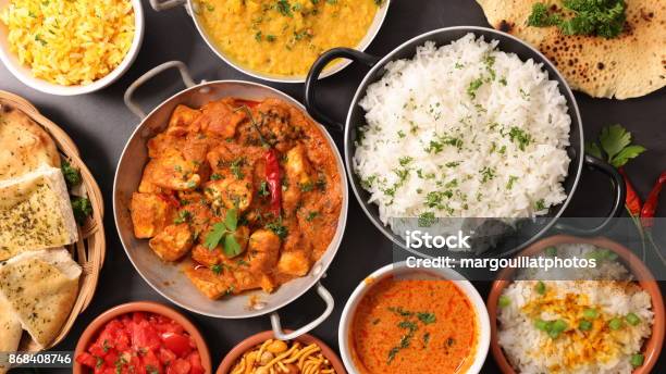 Assorted Indian Dish Stock Photo - Download Image Now - India, Culture of India, Food
