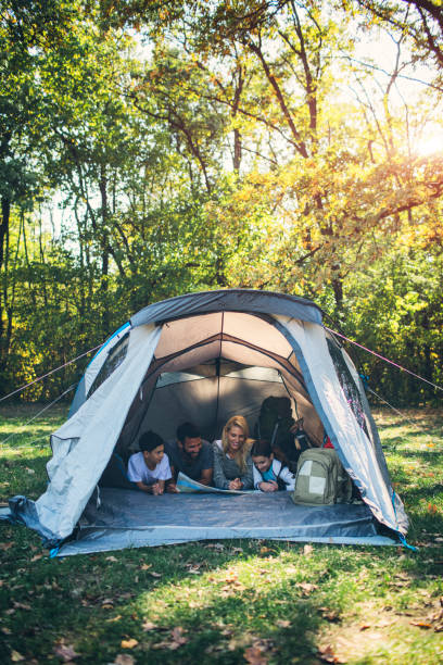 istock Family camping together 868412958