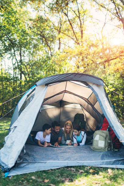 istock Family camping together 868413512