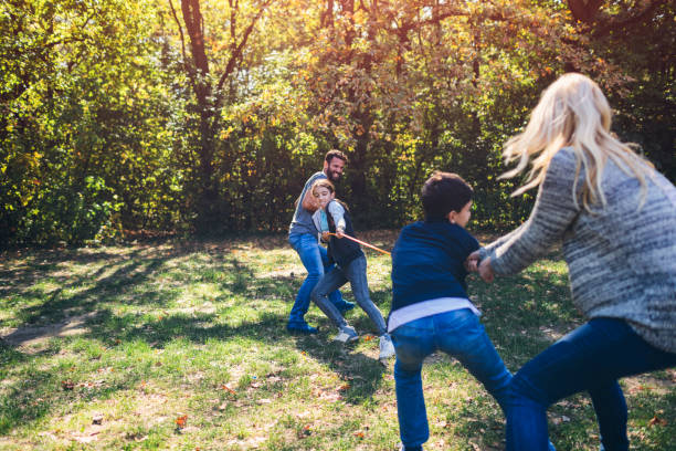 istock Family camping together 868418326