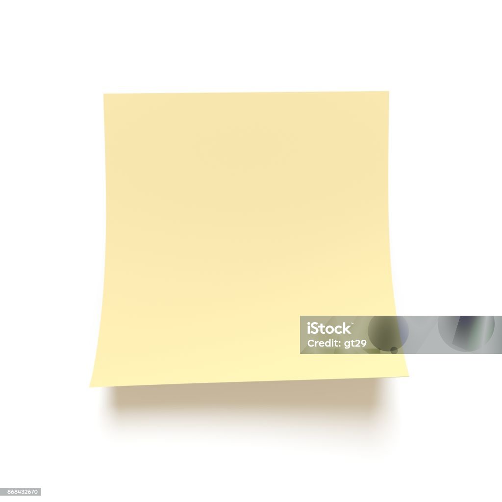 Sticky note isolated on a white background. Sticky note isolated on a white background Adhesive Note Stock Photo