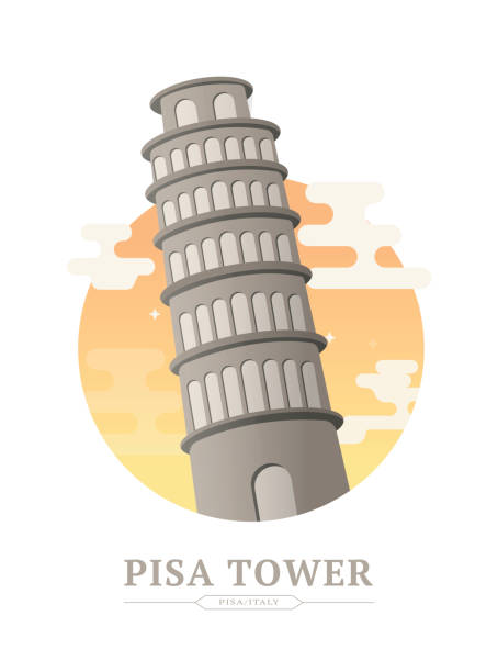 ilustrações de stock, clip art, desenhos animados e ícones de pisa tower - cityscape pisa italy leaning tower of pisa