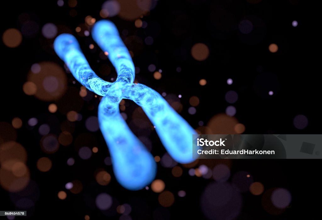 Chromosome Abstract Background Chromosome abstract scientific background. 3D illustration Abstract Stock Photo