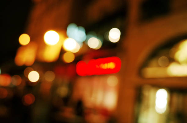 istock abstract blur background on the street at night 868458536