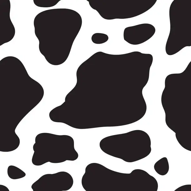 Vector illustration of Abstract background. Cow background seamless pattern