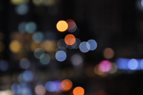 istock City light blur bokeh, defocused background. 868465868