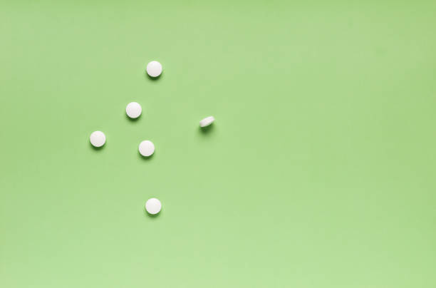 istock White round medicine pills 868465930
