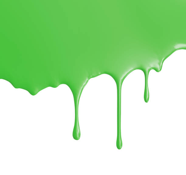 istock Green Paint isolated on White 868466216