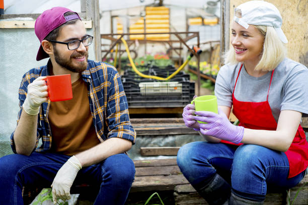 istock People working in a greenhouse 868466546