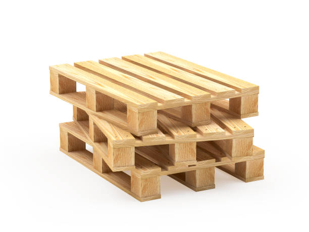 istock Wooden pallets stacked 868470772