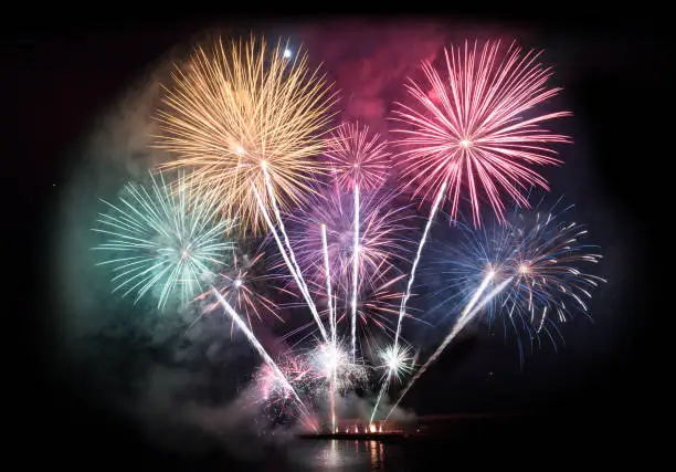 Photo of Colorful firework display for celebration