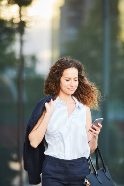 istock Single business woman commuting, on the move. 868482750