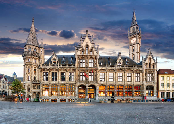 istock Ghent at night, Belgium 868482870