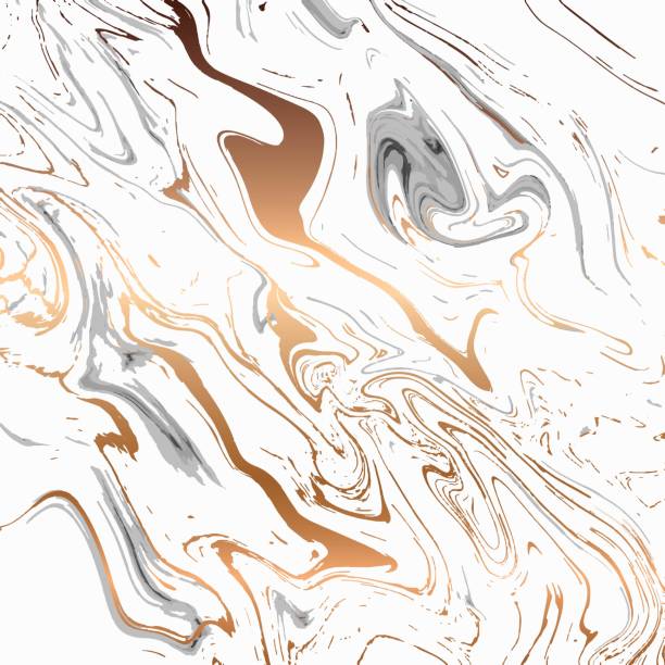 istock Liquid marble texture design, colorful marbling surface, black and white with gold, vibrant abstract paint design, vector 868482946