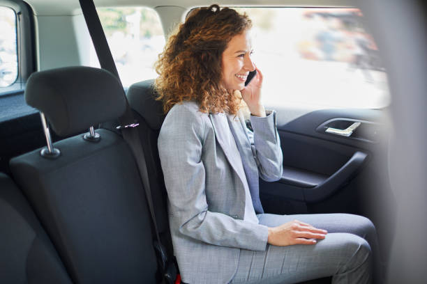 istock Single business woman commuting, on the move. 868482994