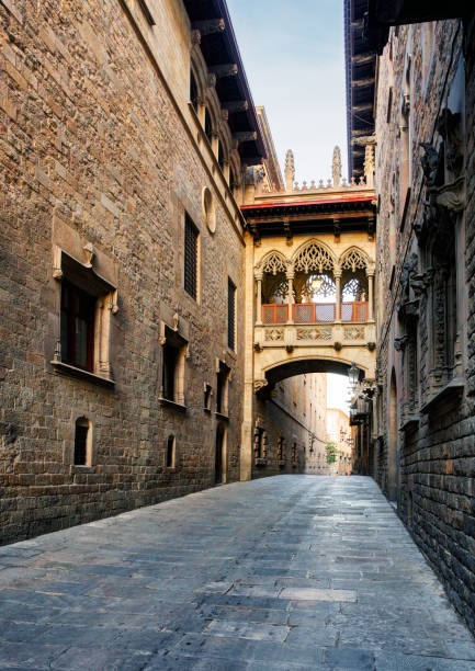 istock Barcelona - Barri Gothic street, nobody 868483418