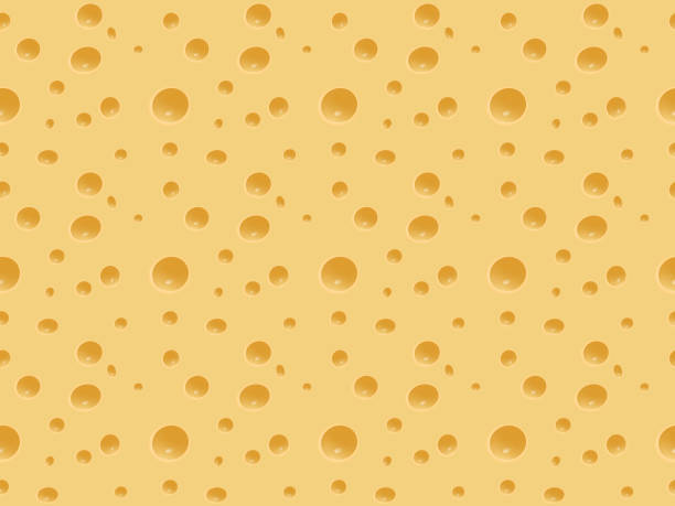 Cheese with holes. Seamless pattern. Vector illustration. Cheese with holes. Seamless pattern. Vector illustration. Eps 10. cheese texture seamless stock illustrations