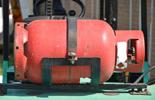 istock Gas fuel container of a forklift 868502536