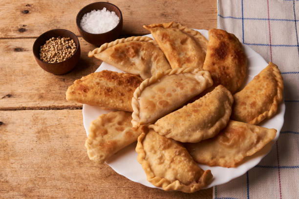 istock Traditional caucasian pies meat chebureks 868502582