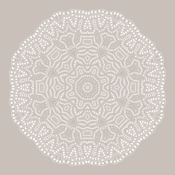 istock Mandala. Ethnicity round ornament. Ethnic style. Lacy element for invitation card. Oriental circular pattern, lace background. 868510934