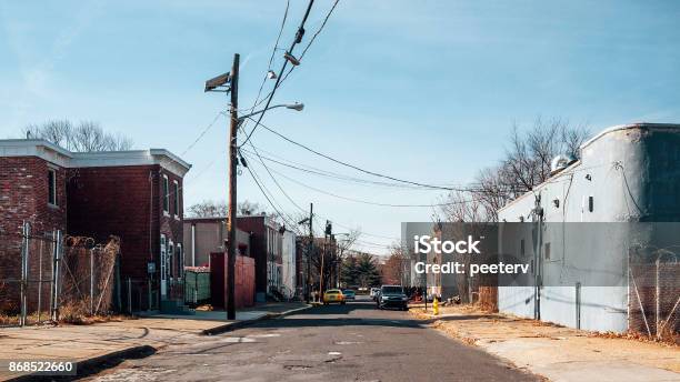 Inner City Streets Camden Nj Stock Photo - Download Image Now - Poverty, City, USA