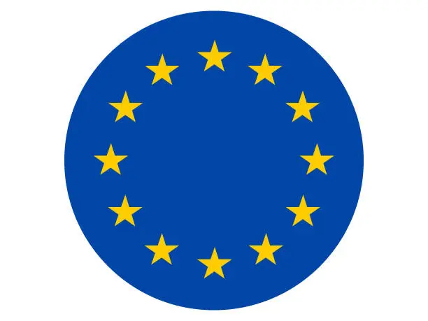 Vector illustration of Flag of European Union