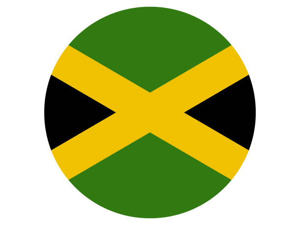 ジャマイカの国旗 - bob marley点のイラスト素材／クリップアート素材／マンガ素材／アイコン素材