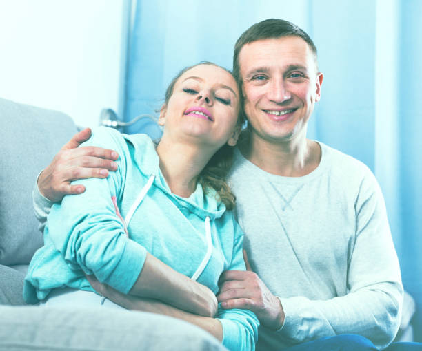 istock Couple enjoying evening at home 868540058