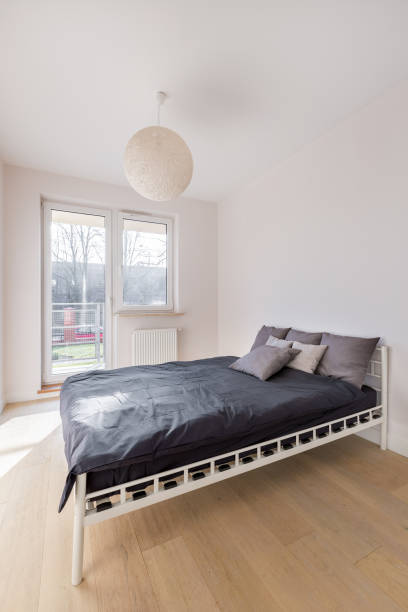 istock Bedroom with cotton ball lamp 868540720