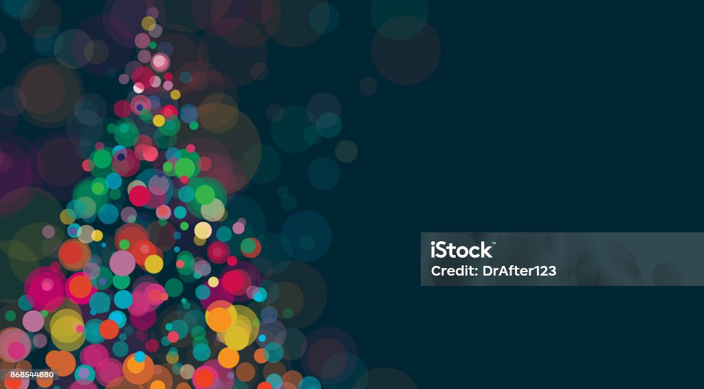 New Year And Christmas Background Horizontal Vibrant and sparkling background with Christmas tree. Christmas stock vector