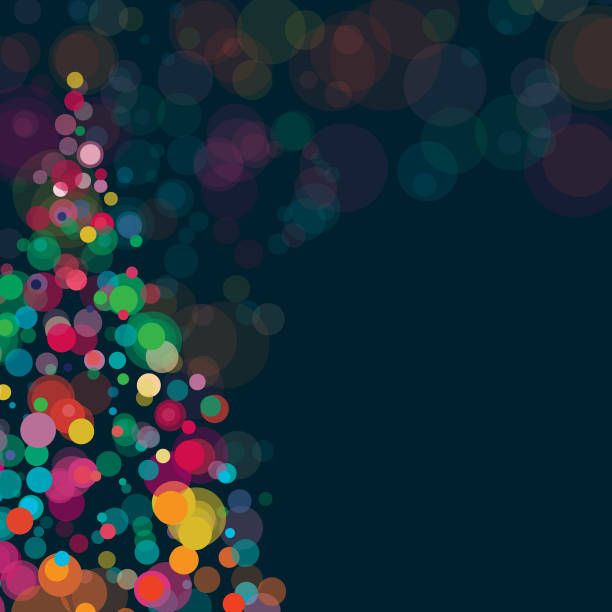 新年とクリスマス背景広場組成 - holiday greetings点のイラスト素材／クリップアート素材／マンガ素材／アイコン素材