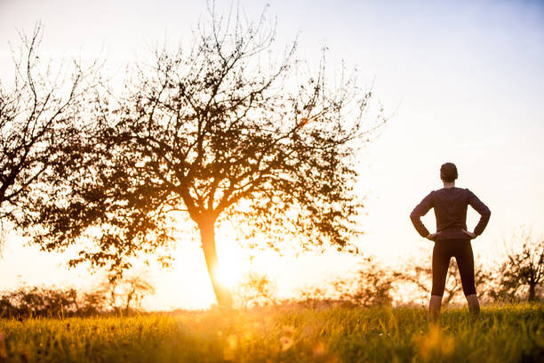 istock Silhouette of Young Active Woman 868547498