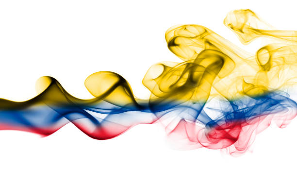 istock Colombia smoke flag 868548616