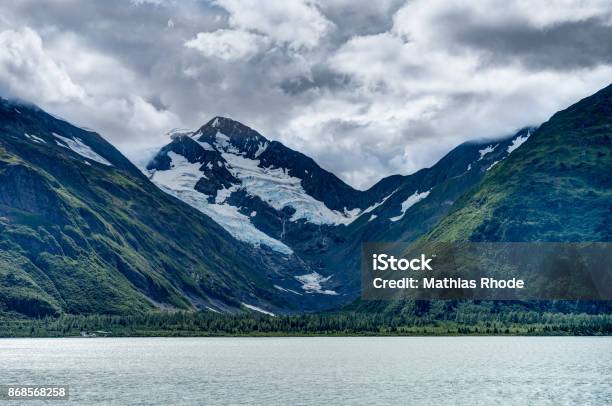 Whittier Glacier View In Alaska United States Of America Stock Photo - Download Image Now