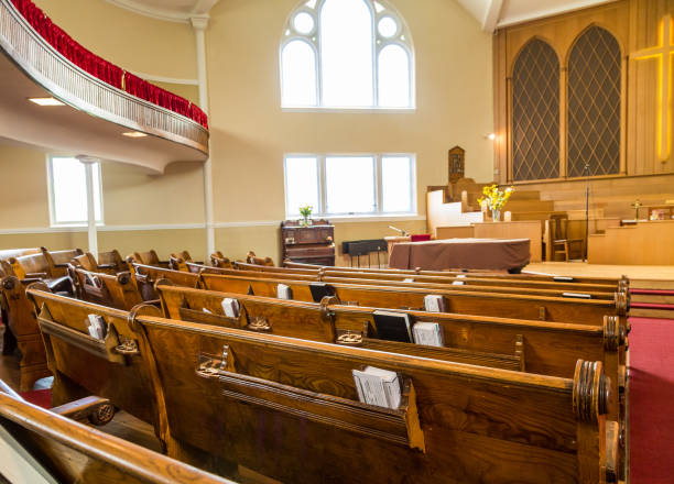 istock Pews and Balconies in Church 868568734