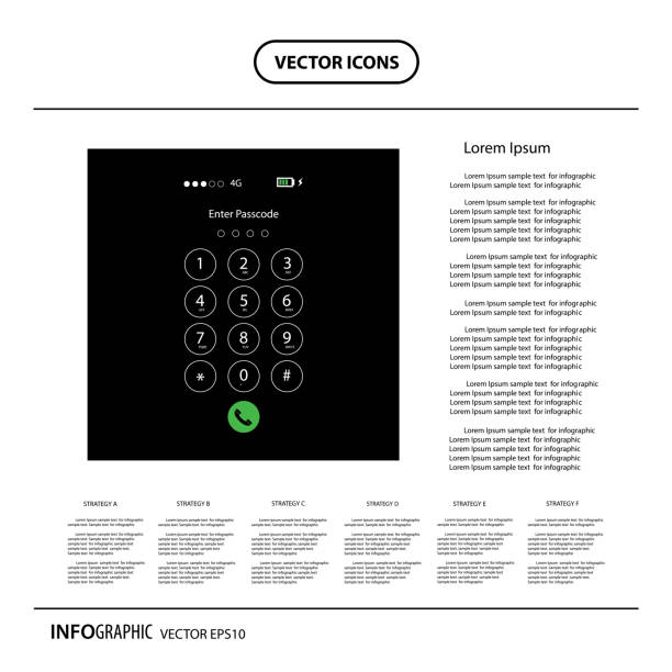 360+ Passcode Phone Stock Illustrations, Royalty-Free Vector Graphics ...