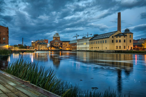 istock Historical textile industrial area in Norrkoping, Sweden 868579246