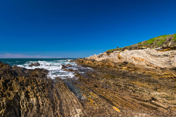 istock Exploring the Pacific shoreline at Spooner's Cove, Bluff Trail, Montana de Oro State Park, Morro Bay, San Luis Obispo County, California, USA 868579710