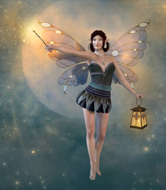 istock Enchanting Fairy with a Magic Wand 868580038
