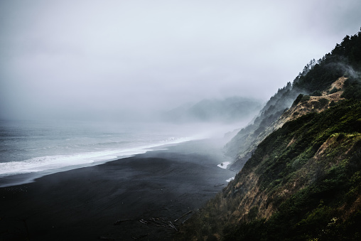 View from the overlook point of this surreal location in California's Lost Coast.
