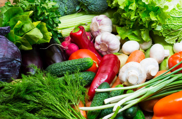 istock Fresh vegetables background close-up of tomatoes, 868591566