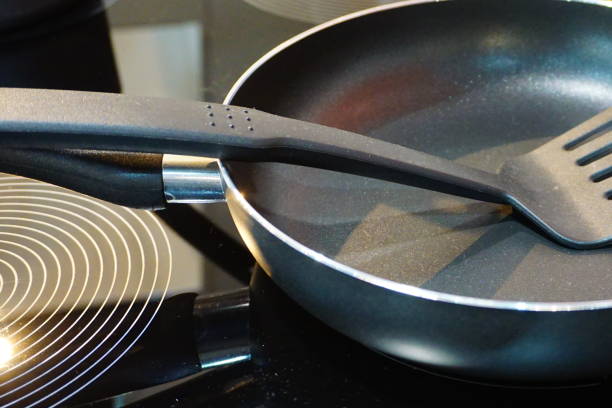 istock Frying pan on the gas stove 868596810