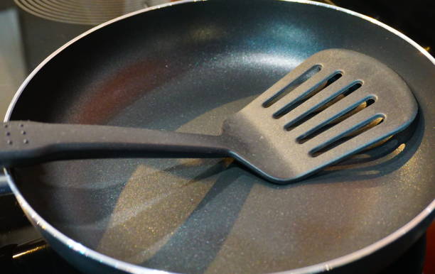 istock Frying pan on the gas stove 868596840