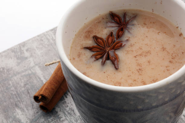 istock Masala tea in ceramic cup with winter spices 868596908