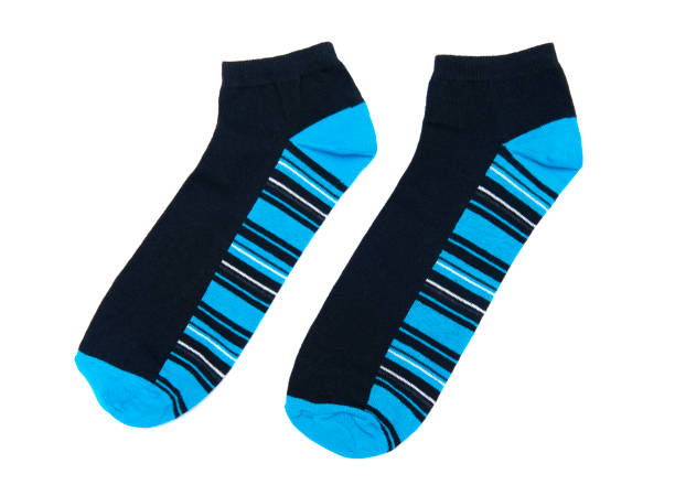 istock Striped socks isolated on the white background 868606844