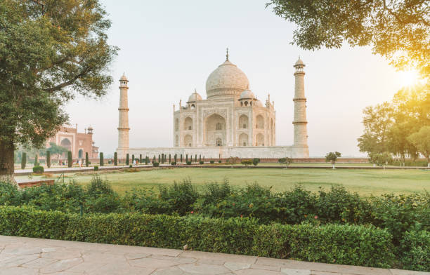 istock Taj Mahal in sunset light, Agra, India 868607146