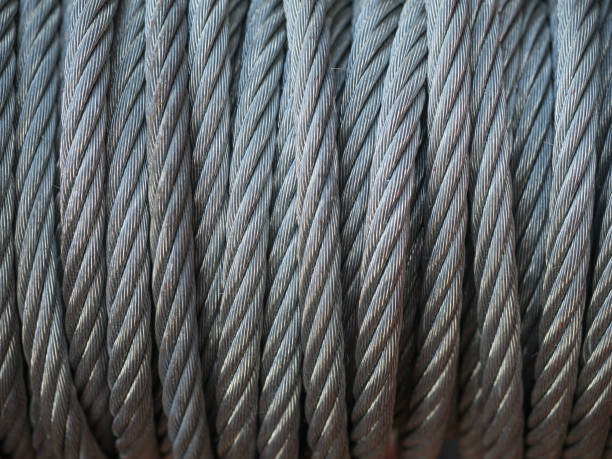 ケーブル鋼ワイヤ - steel cable wire rope rope textured ス�トックフォトと画像